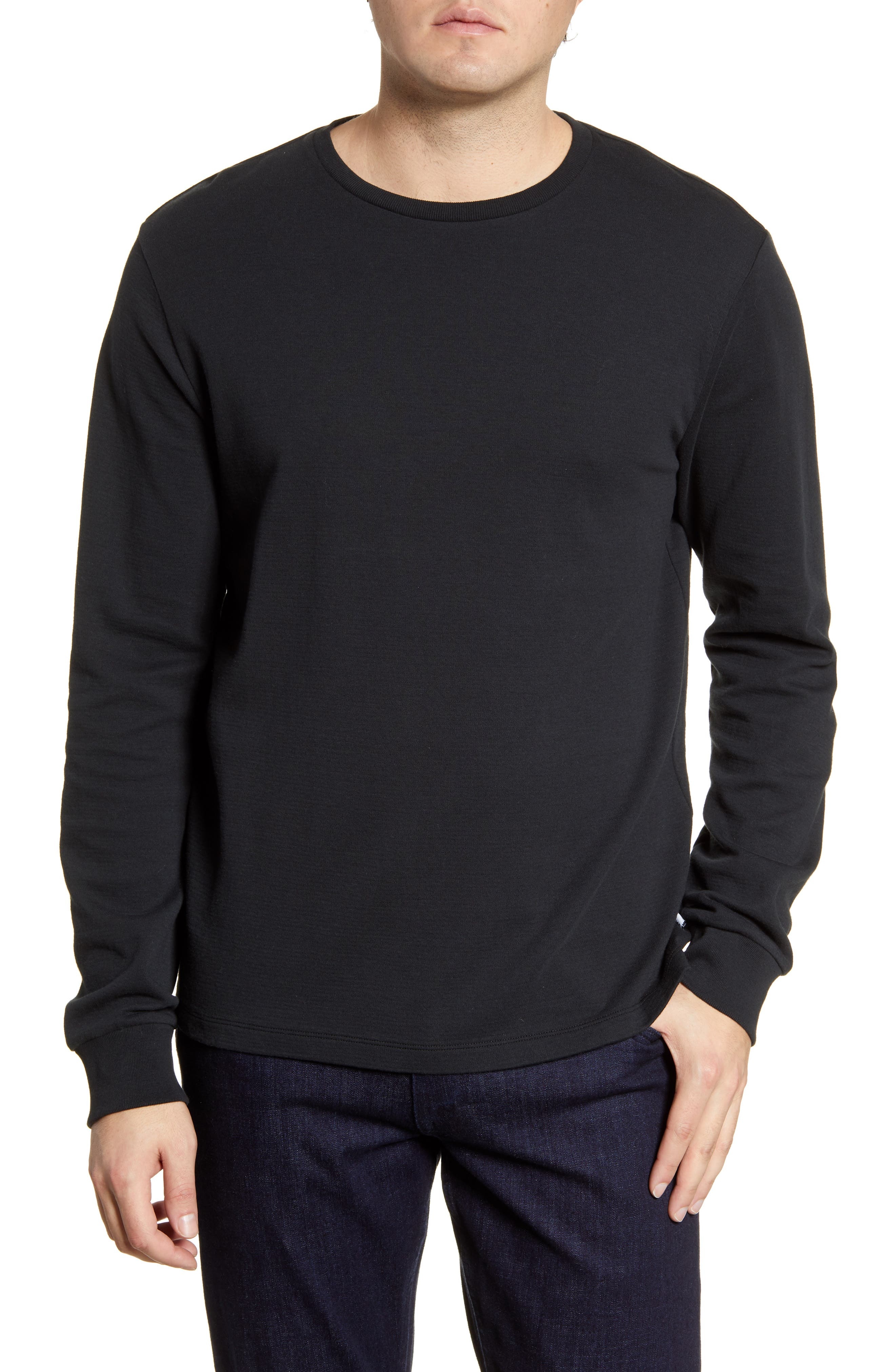 Duo Fold Long Sleeve Cotton T-Shirt - 1