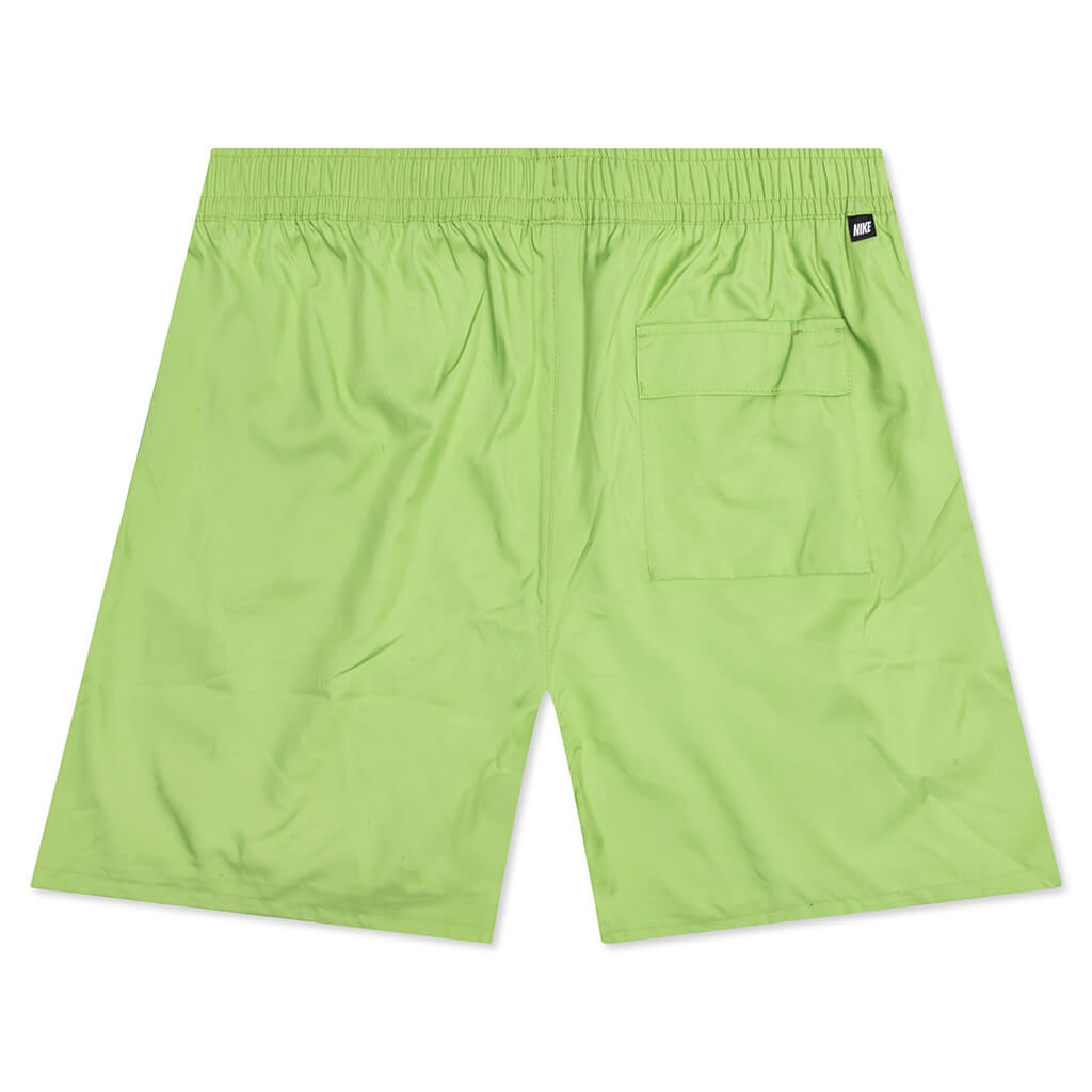 NIKE SPORTSWEAR SPORT ESSENTIALS WOVEN LINED FLOW SHORTS - VIVID GREEN/WHITE - 2