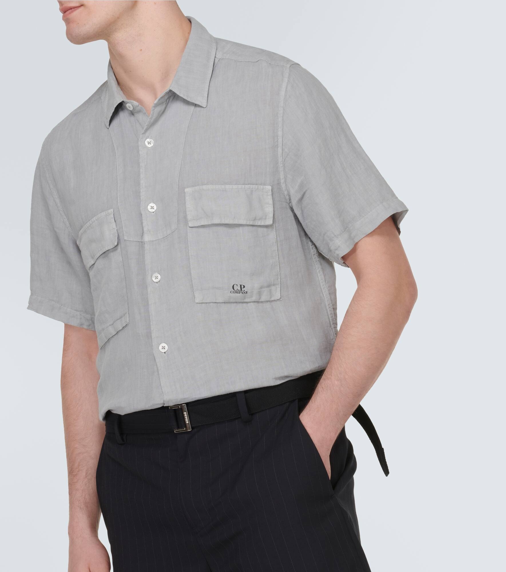 Linen bowling shirt - 5