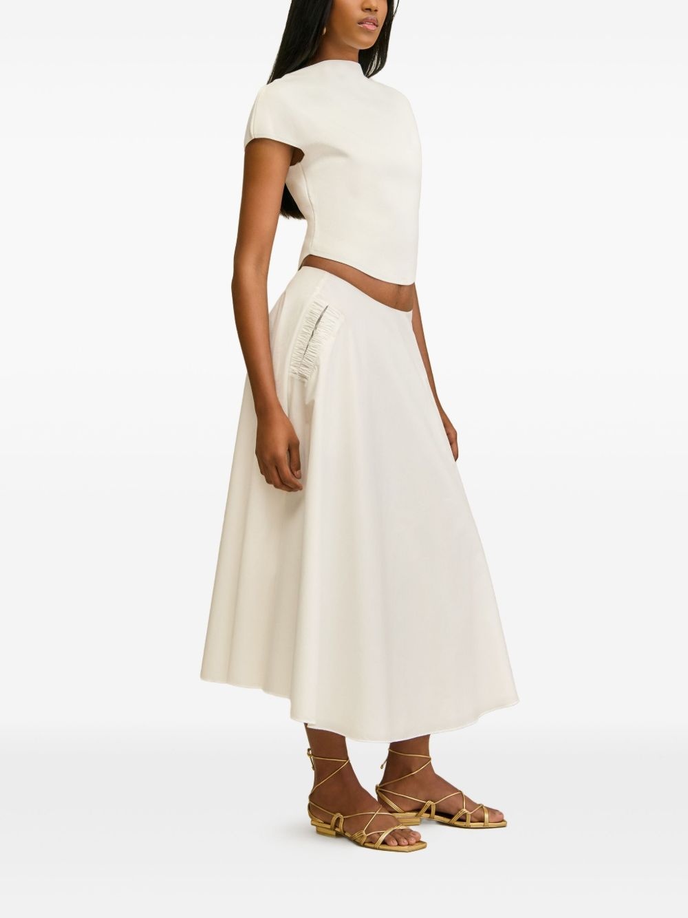 Ely A-line midi skirt - 3