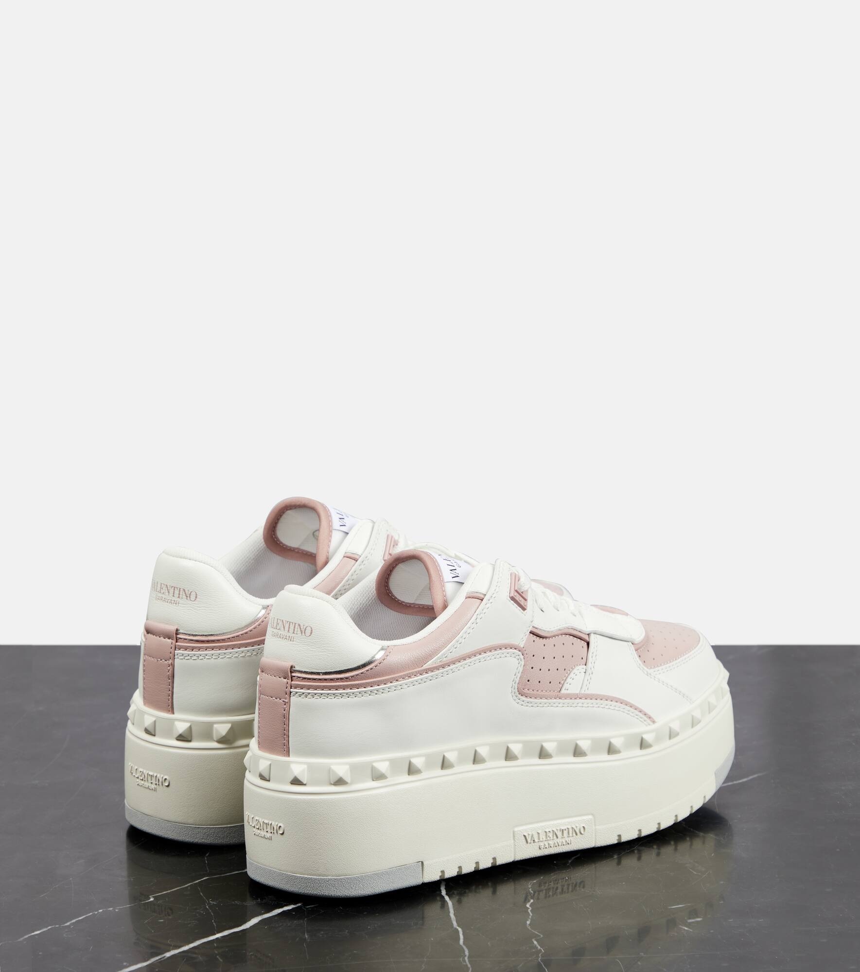 Freedots XL leather platform sneakers - 3