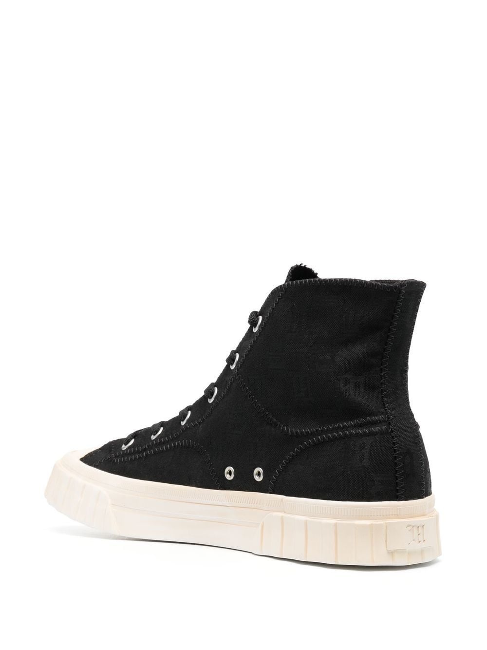 monogram high-top sneakers - 3