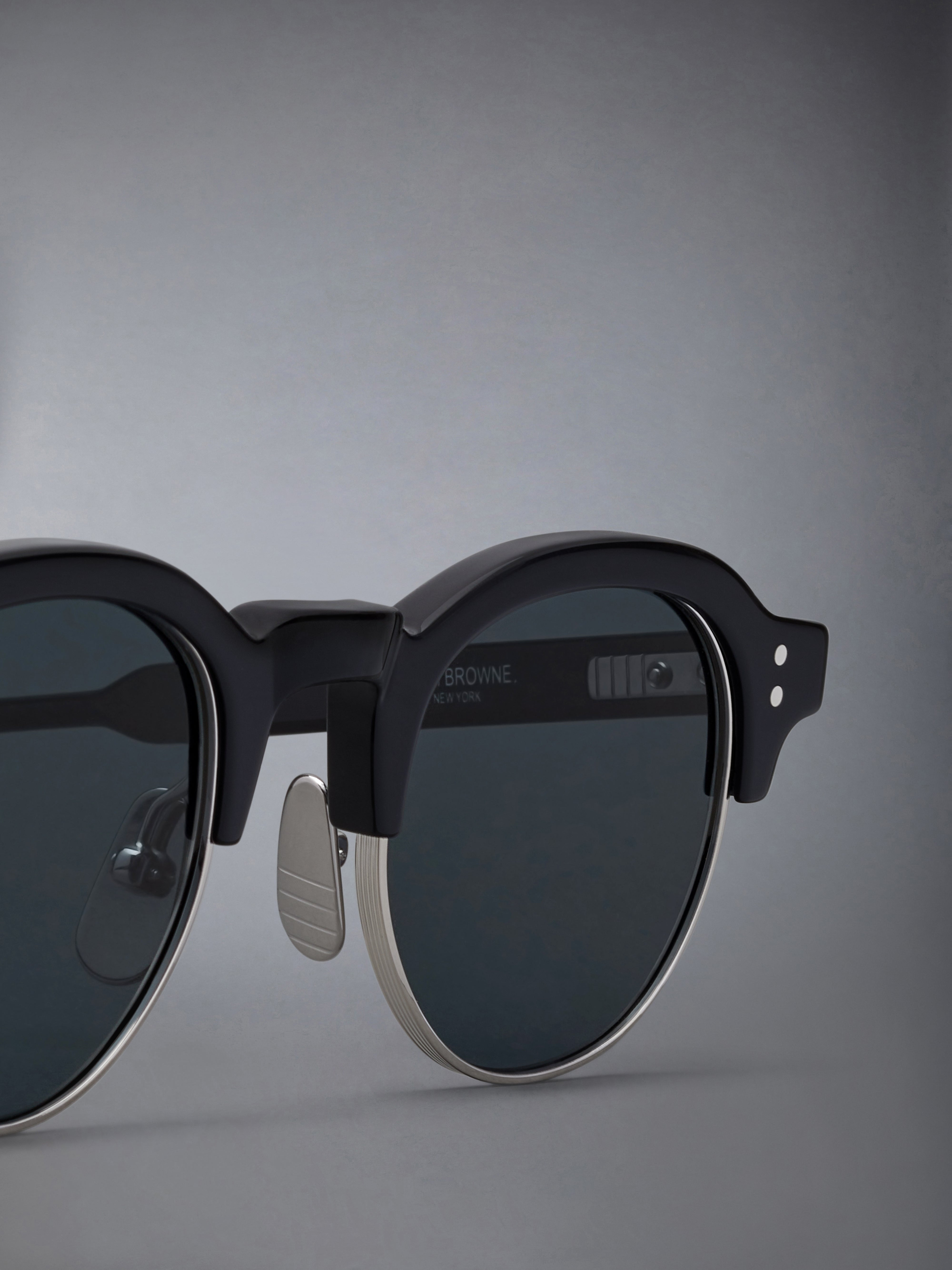 Acetate And Titanium Oval Sunglasses - 7