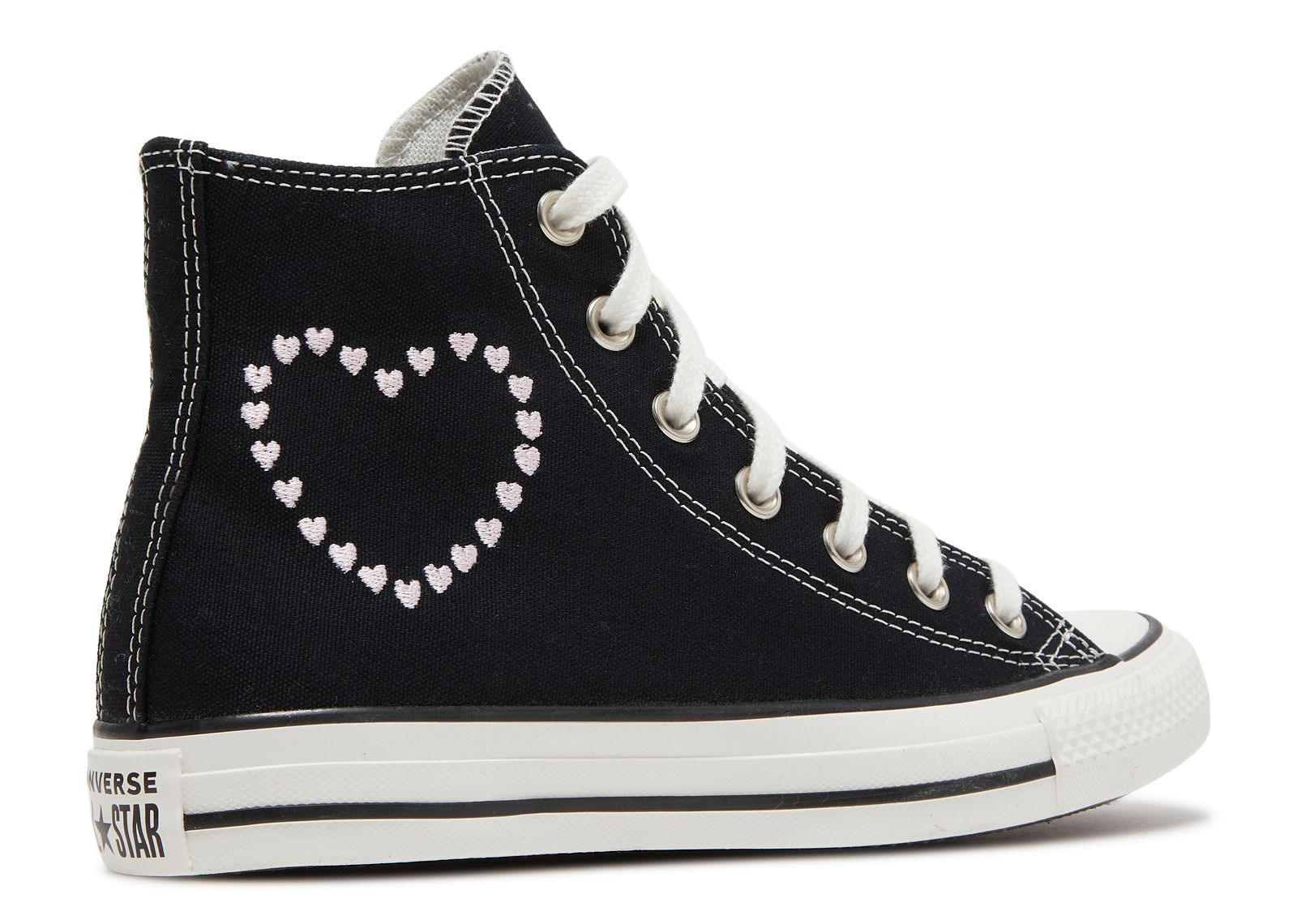 WMNS CHUCK TAYLOR ALL STAR HIGH 'EMBROIDERED HEARTS - BLACK' - 3
