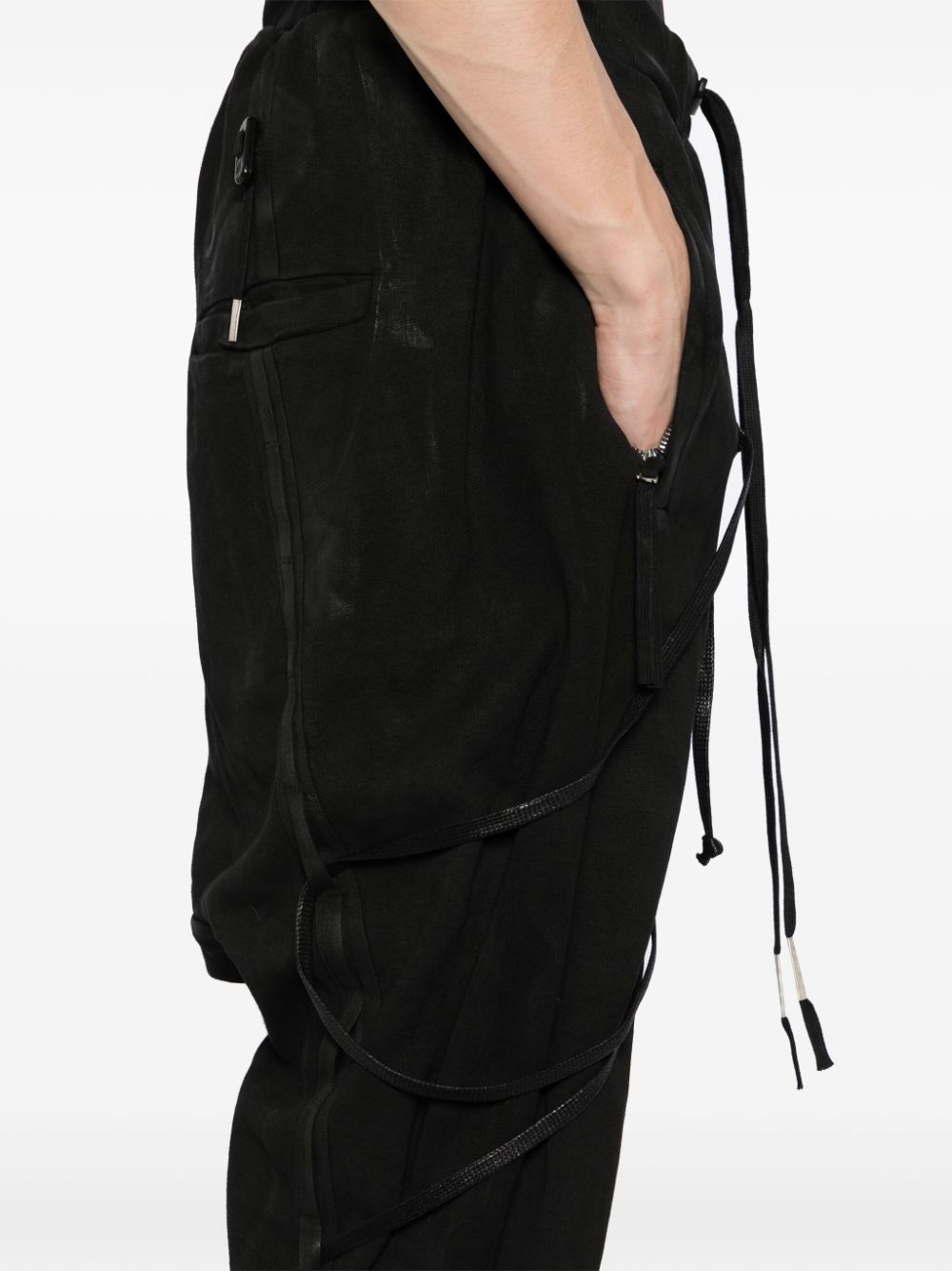 coated track pants - 5