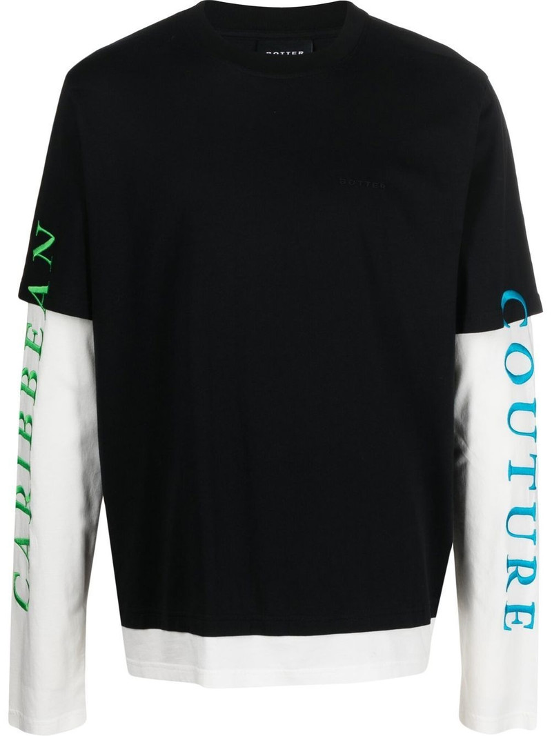 logo print long sleeve T-shirt 1