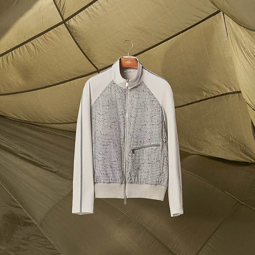 Hermès Sport capsule rib trim jacket