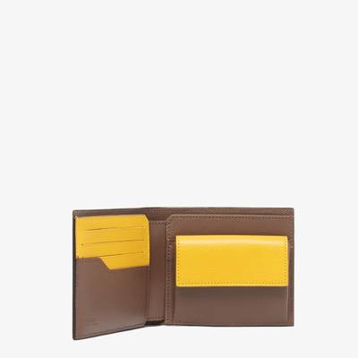 FENDI Bi-fold wallet features three card slots, a pocket for banknotes and a practical coin compartment cl outlook