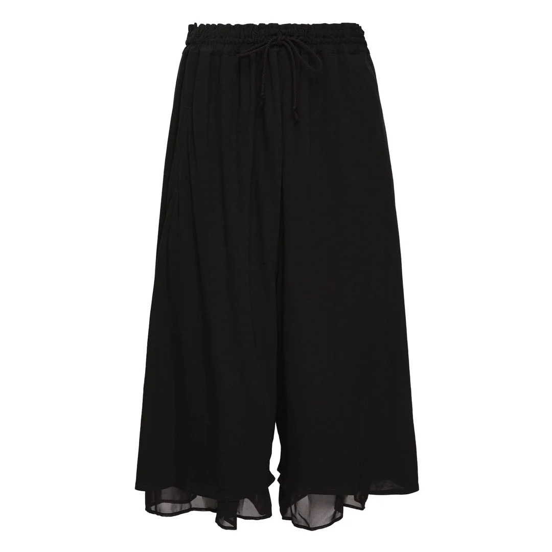 Gathered Double Pants - 1