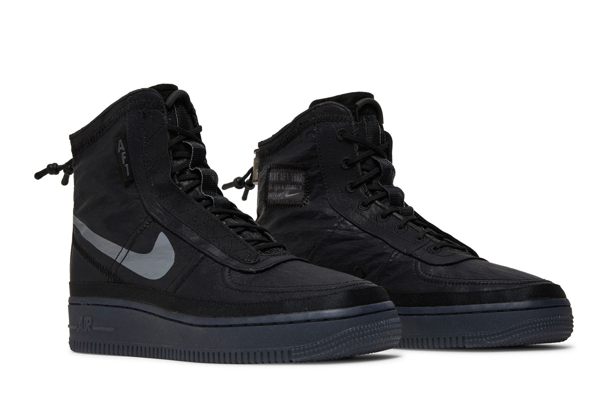 Wmns Air Force 1 High Shell 'Black' - 8