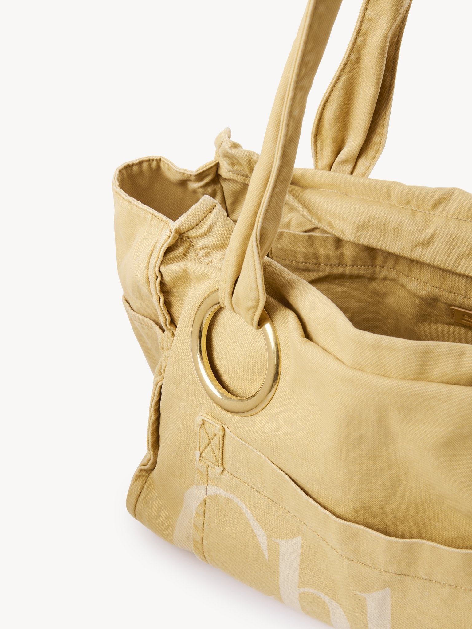 LARGE CHLOÉ PLAGE TOTE BAG IN COTTON - 4