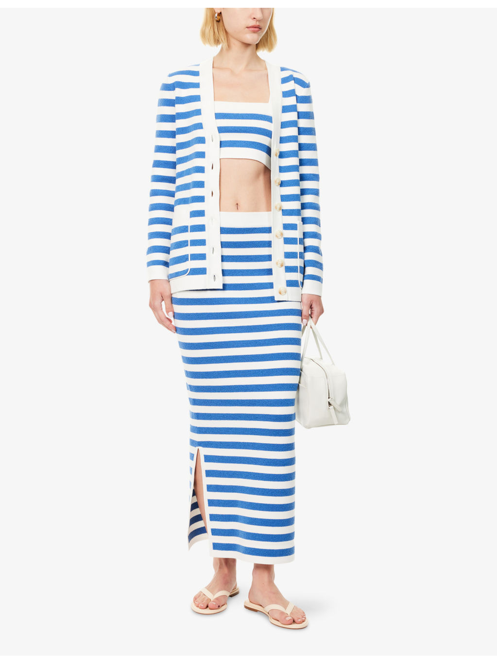 Ari Stripe Knitted Cardigan - 2