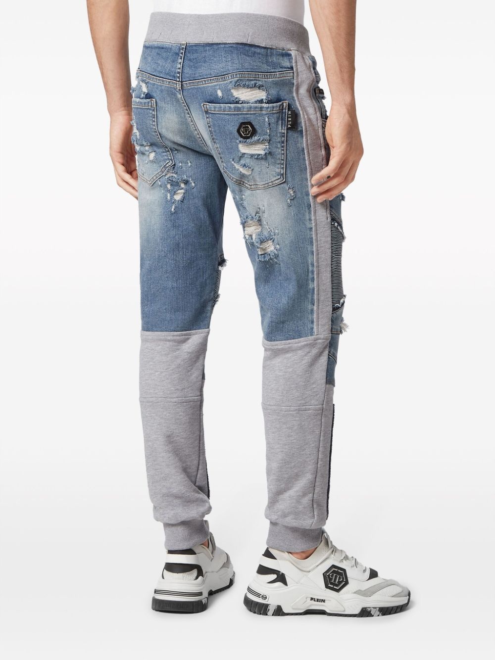 Skull & Bones tapered jeans - 4