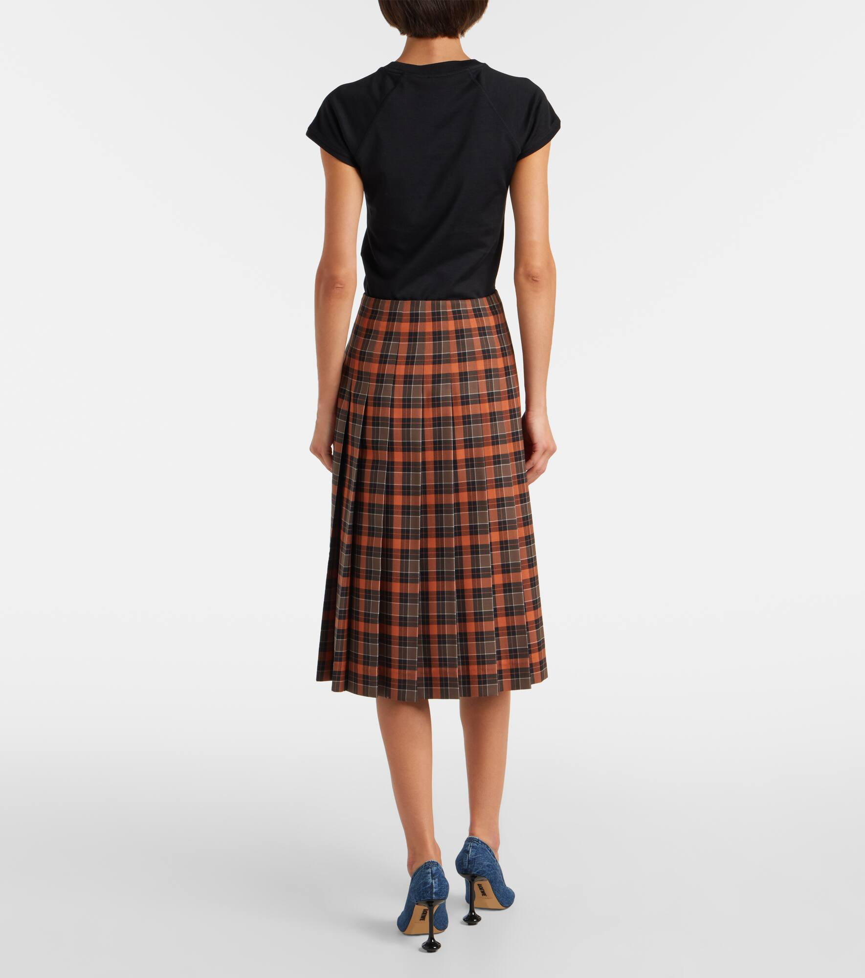 Plaid wrap skirt - 3