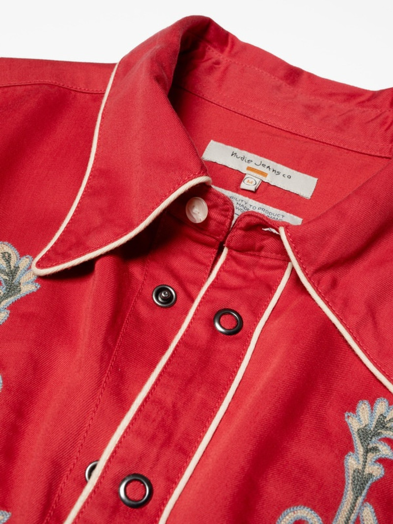 Gonzo Vines Cowboy Shirt Red 7