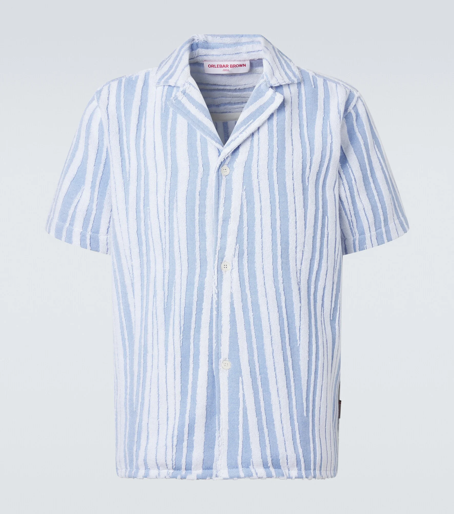 Howel striped cotton toweling shirt - 1