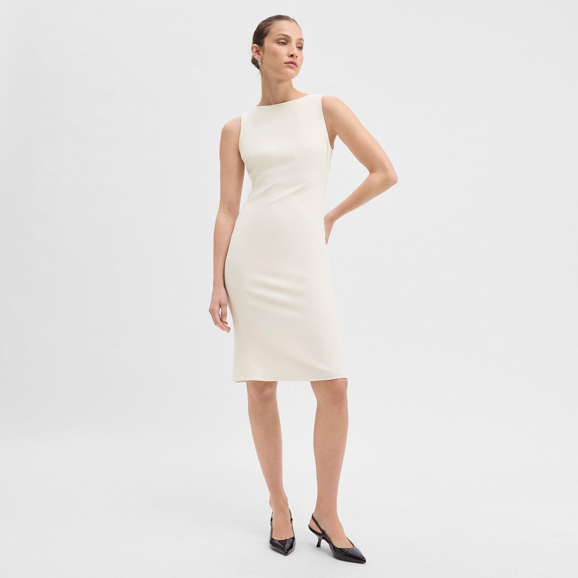 Flared Dress in Admiral Crepe - 2