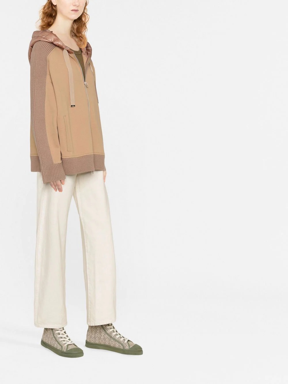 hooded zip-up jacket - 4