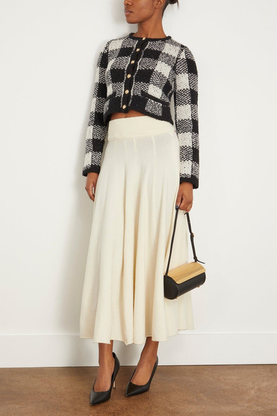 extreme cashmere Twirl Skirt in Cream outlook