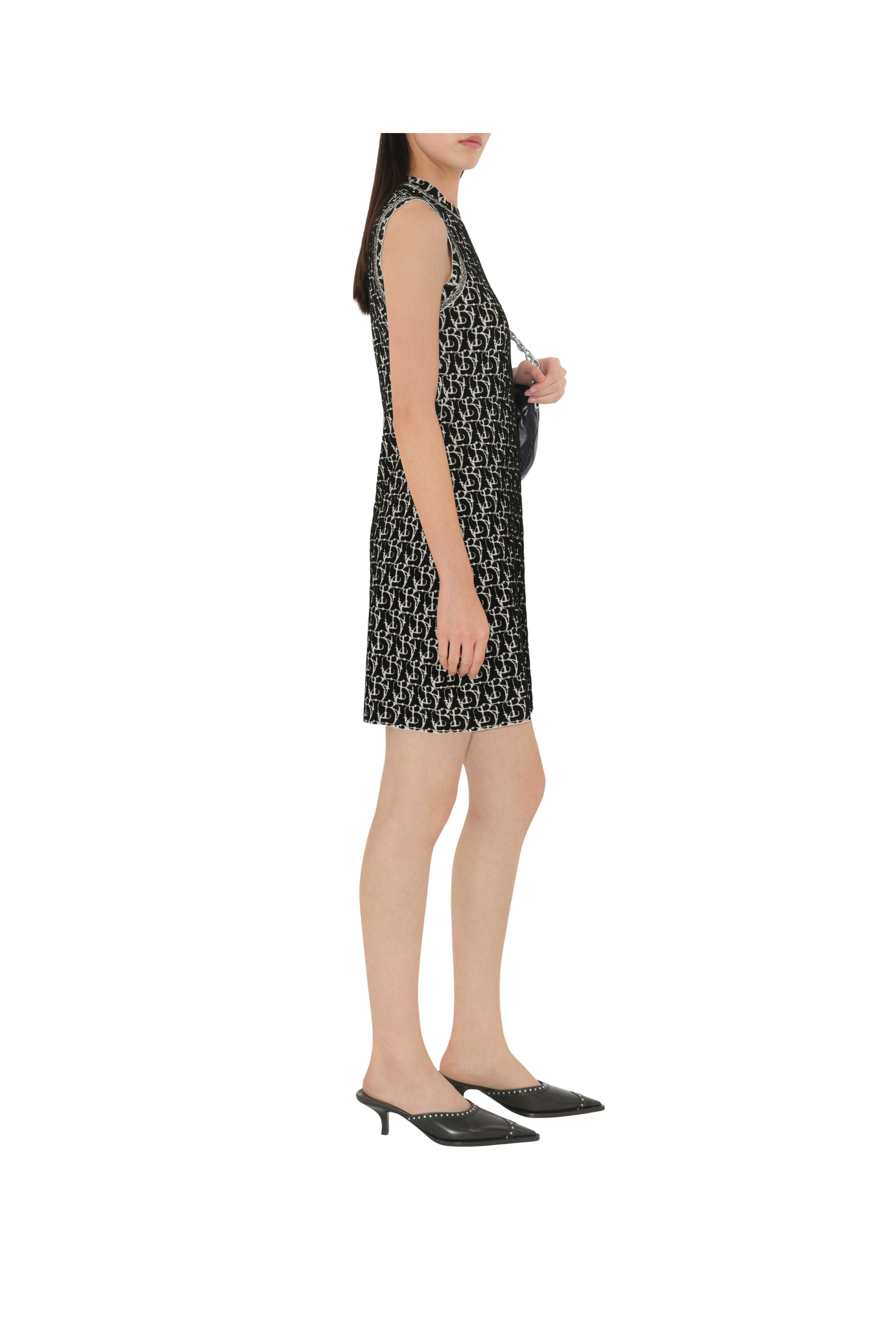 burberry B Charm Wool Blend Dress in Black at Nordstrom - 3