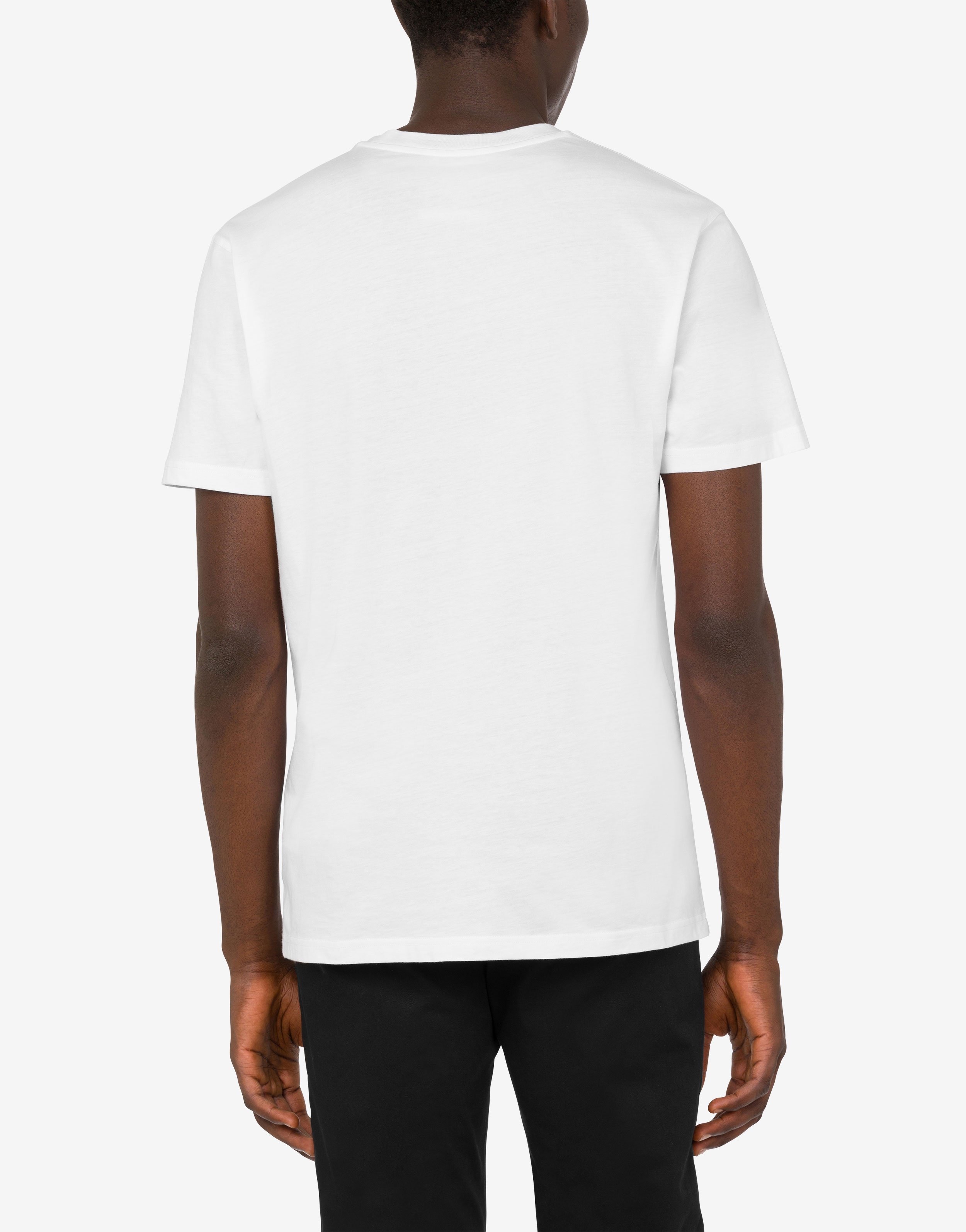 Moschino SMALL TEDDY MESH JERSEY T-SHIRT | REVERSIBLE