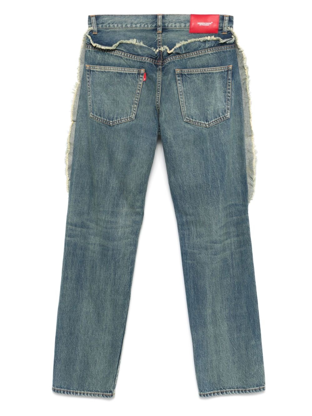 frayed-detailed jeans - 2