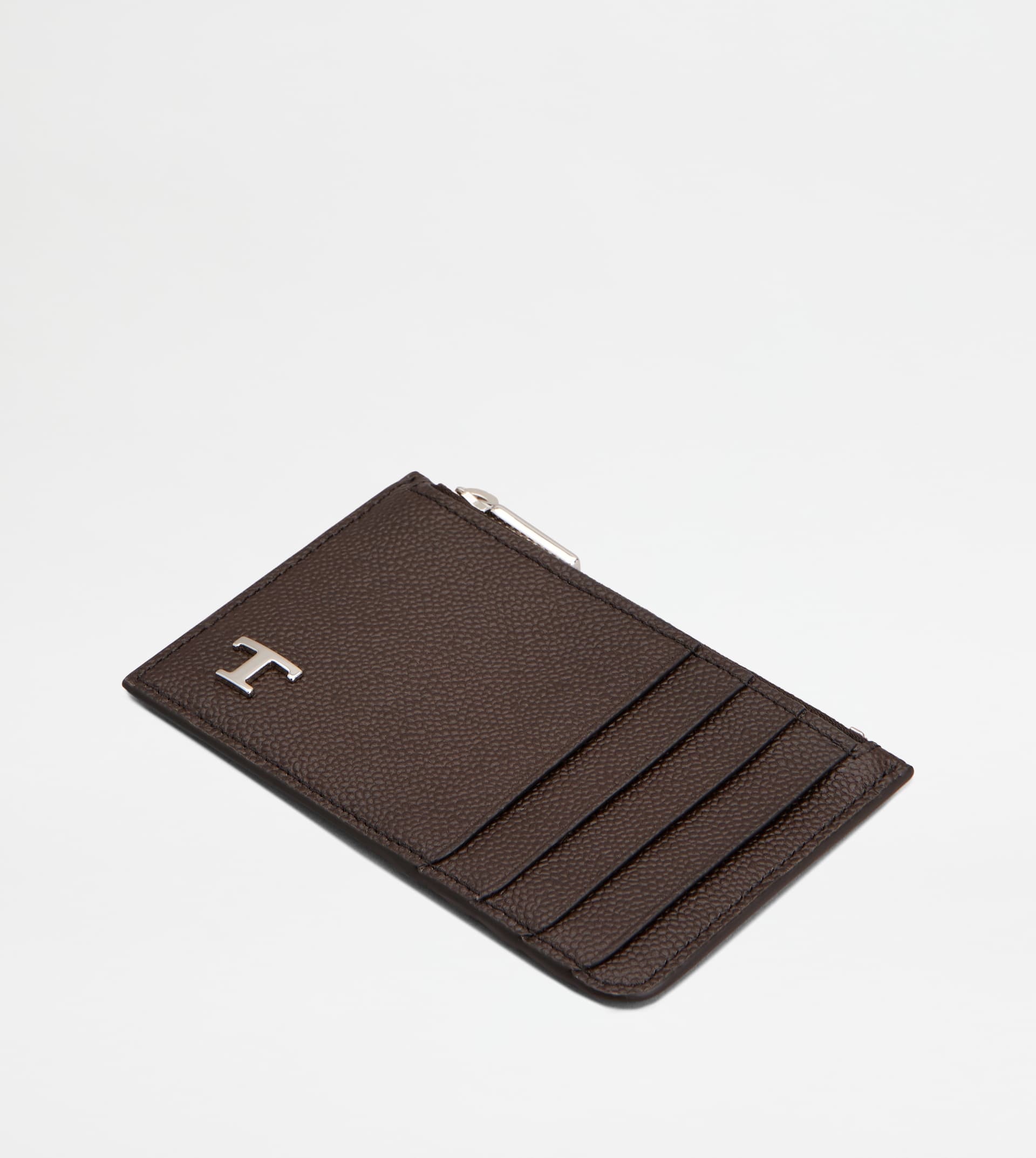 CREDIT CARD HOLDER IN LEATHER - BROWN - 3