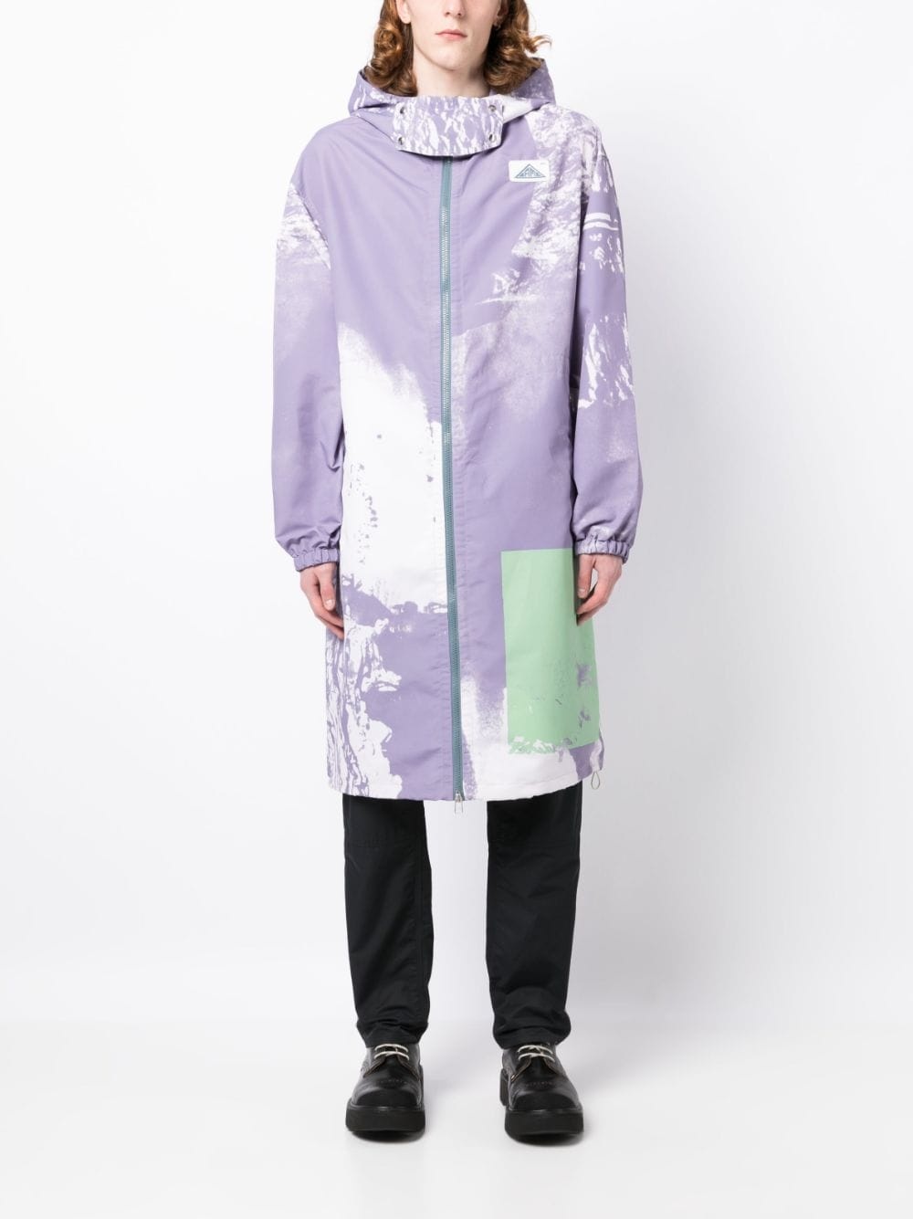 Biv abstract-print parka - 2