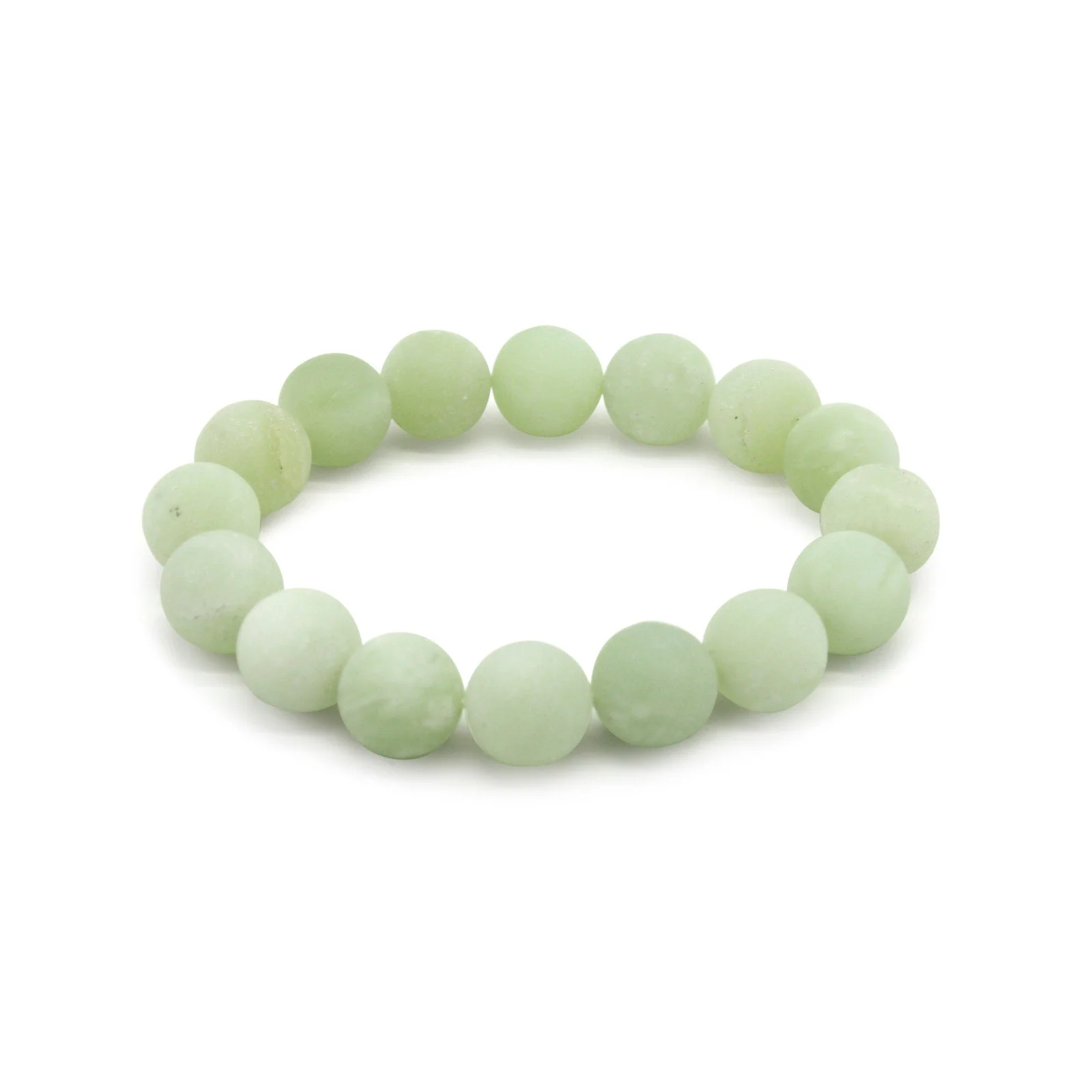 Bracelet - Matte Mountain Jade 12mm. - 1