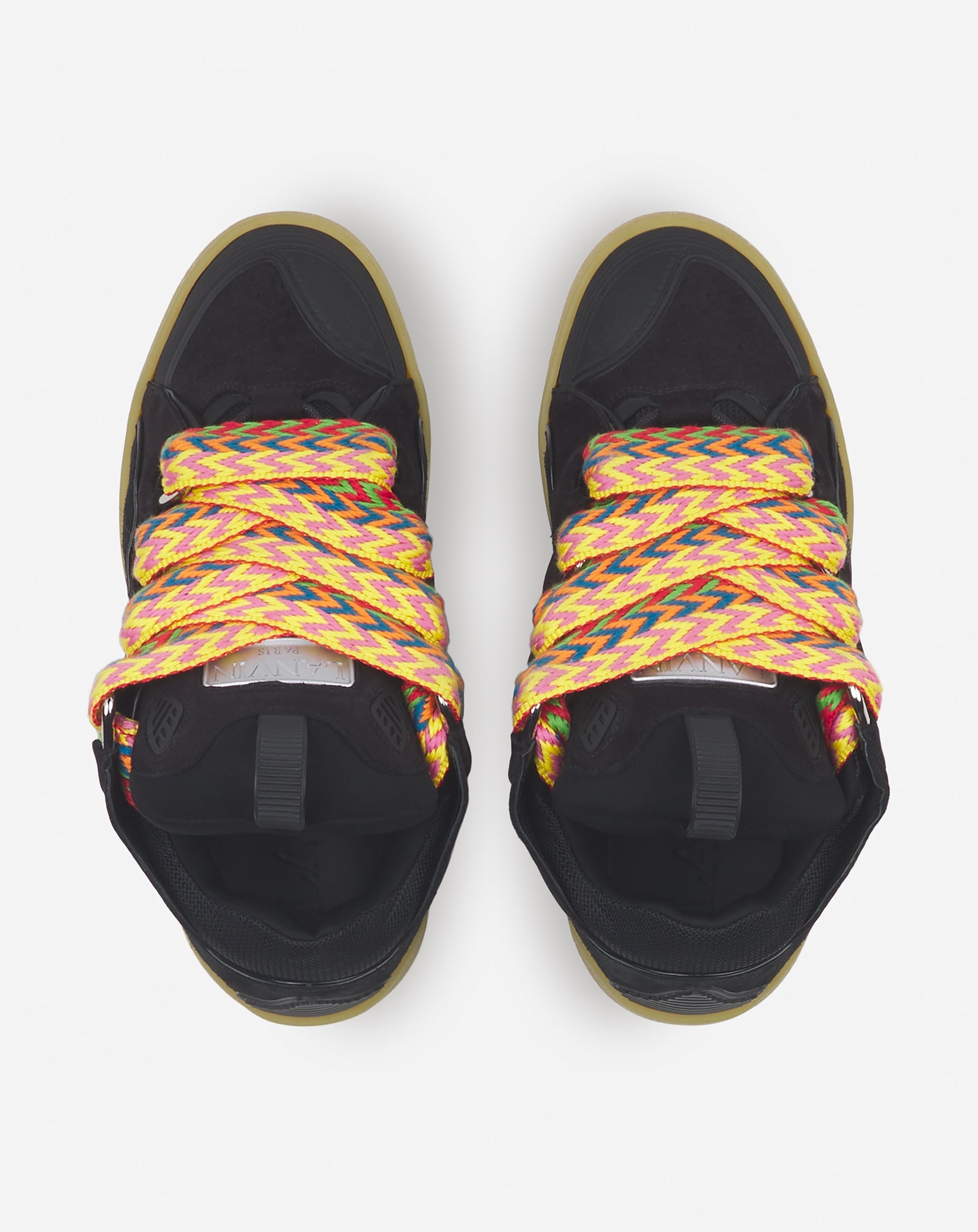 LEATHER CURB SNEAKERS - 3
