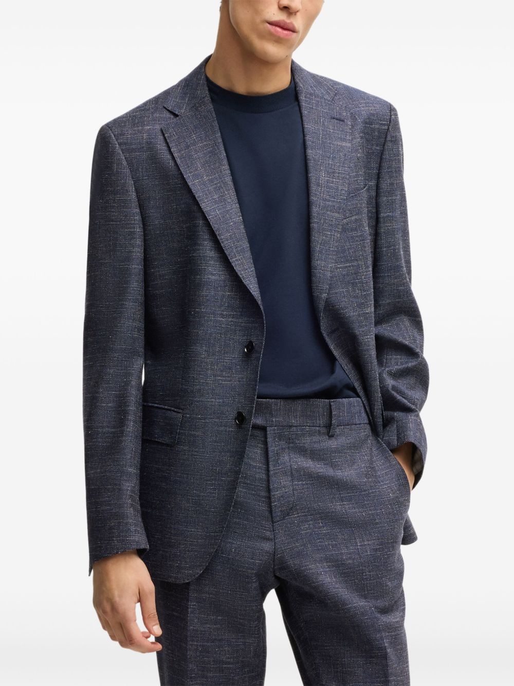 chambray blazer - 3