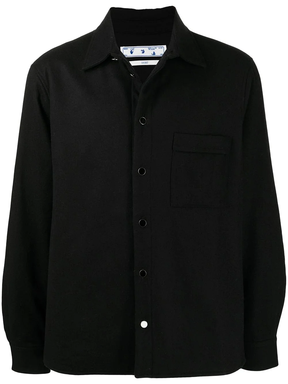 long-sleeve shirt jacket - 1