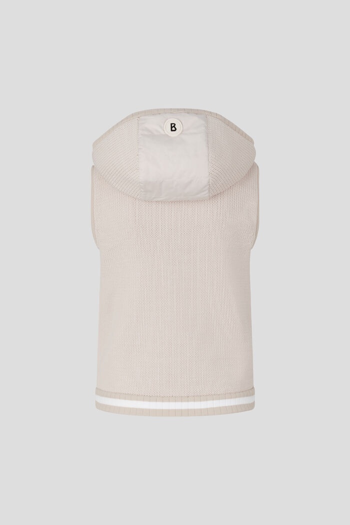 Maxima Knitted waistcoat in Sand - 7