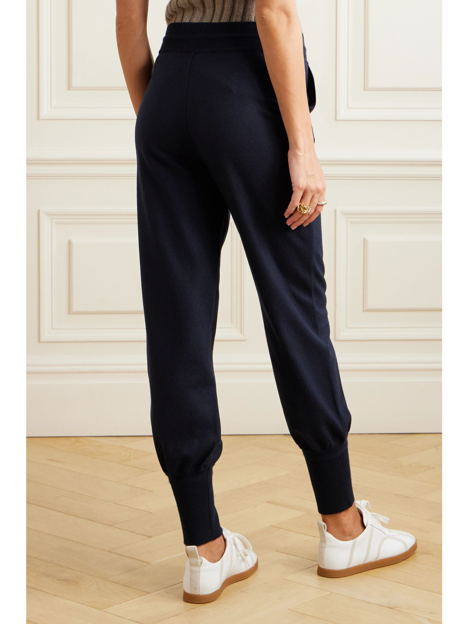Darhan cashmere track pants Navy - 3