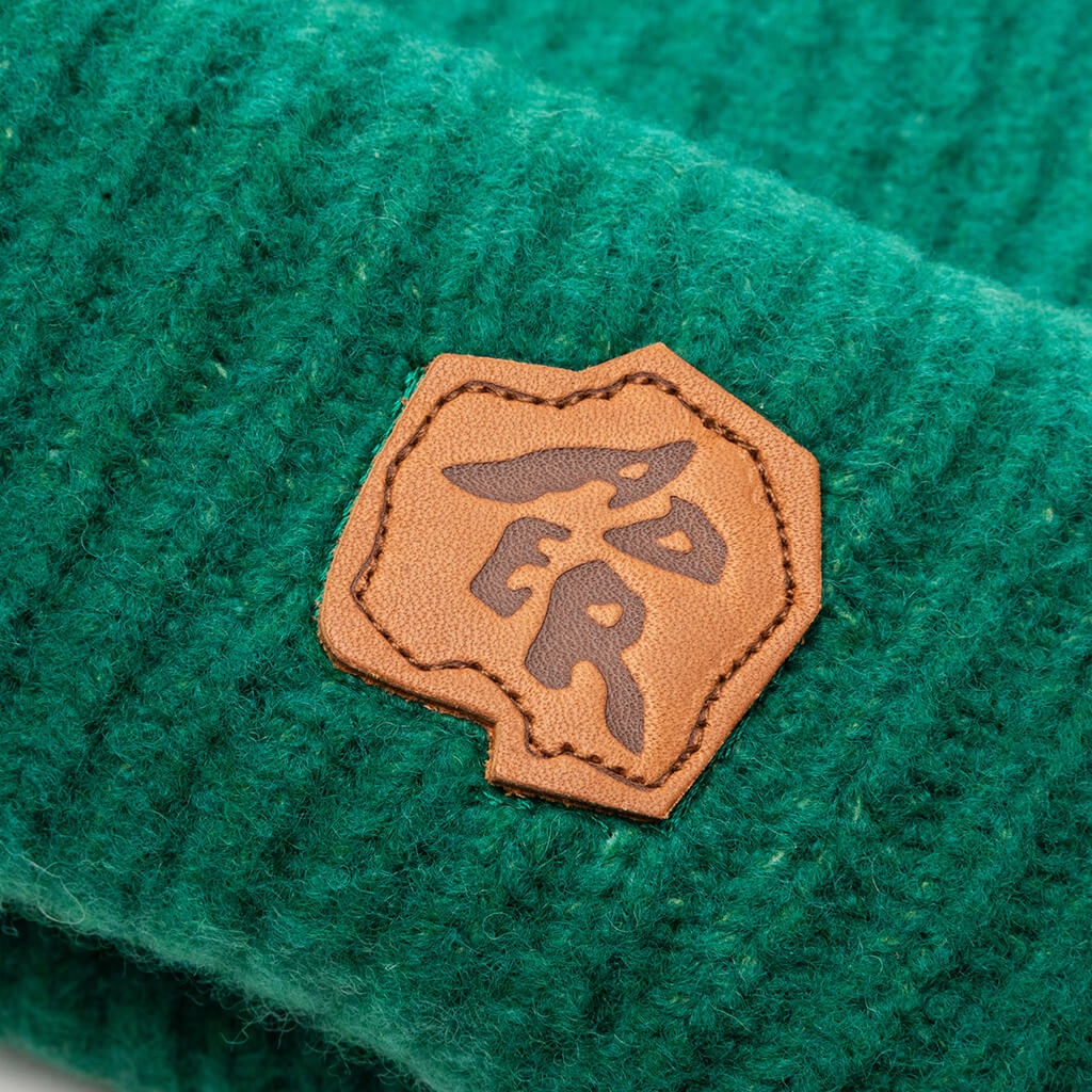 ADER ERROR RIBBED KNIT BEANIE - GREEN - 3