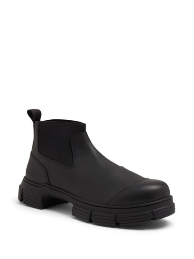 GANNI City leather Chelsea boots outlook