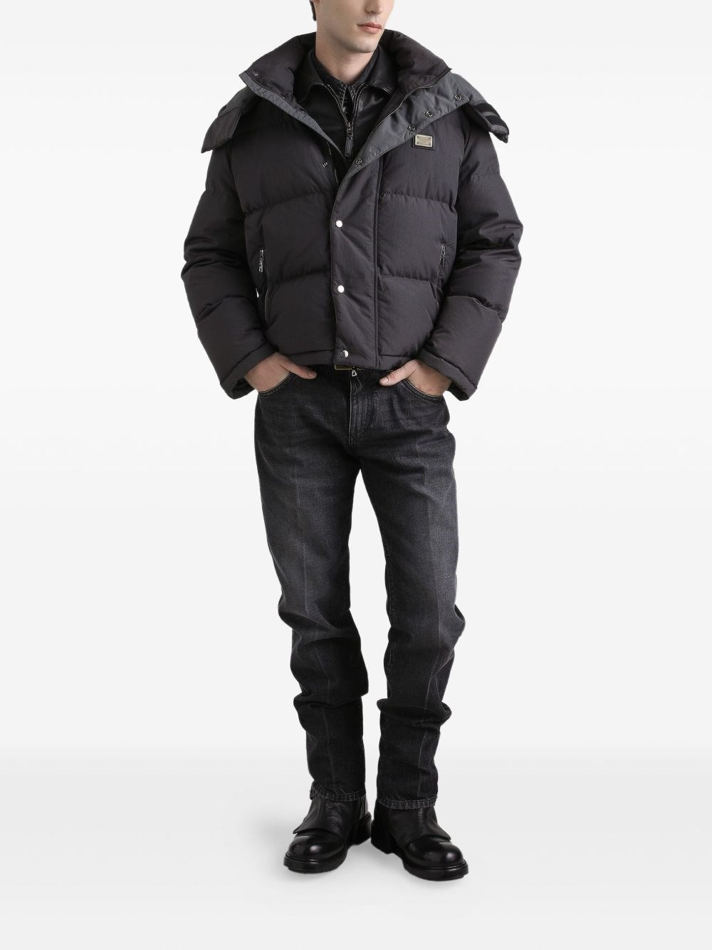 LOGO DOWN JACKET - 4