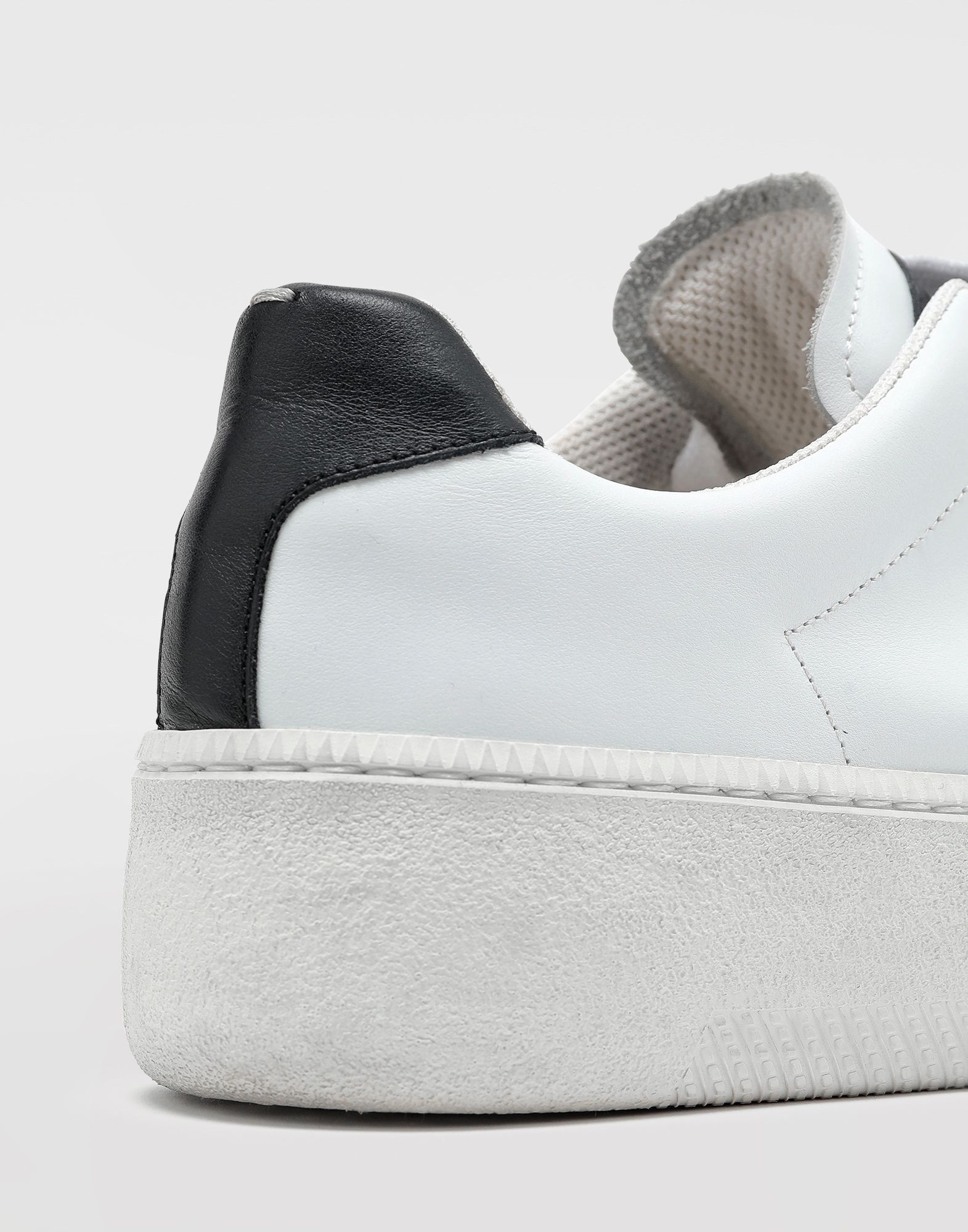 Wedge leather tennis shoes - 6