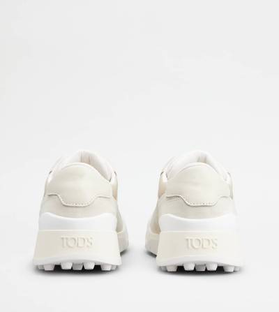 Tod's TOD'S SNEAKERS IN SUEDE AND SMOOTH LEATHER - OFF WHITE outlook