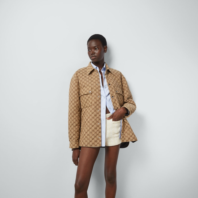 GUCCI GG canvas shirt outlook