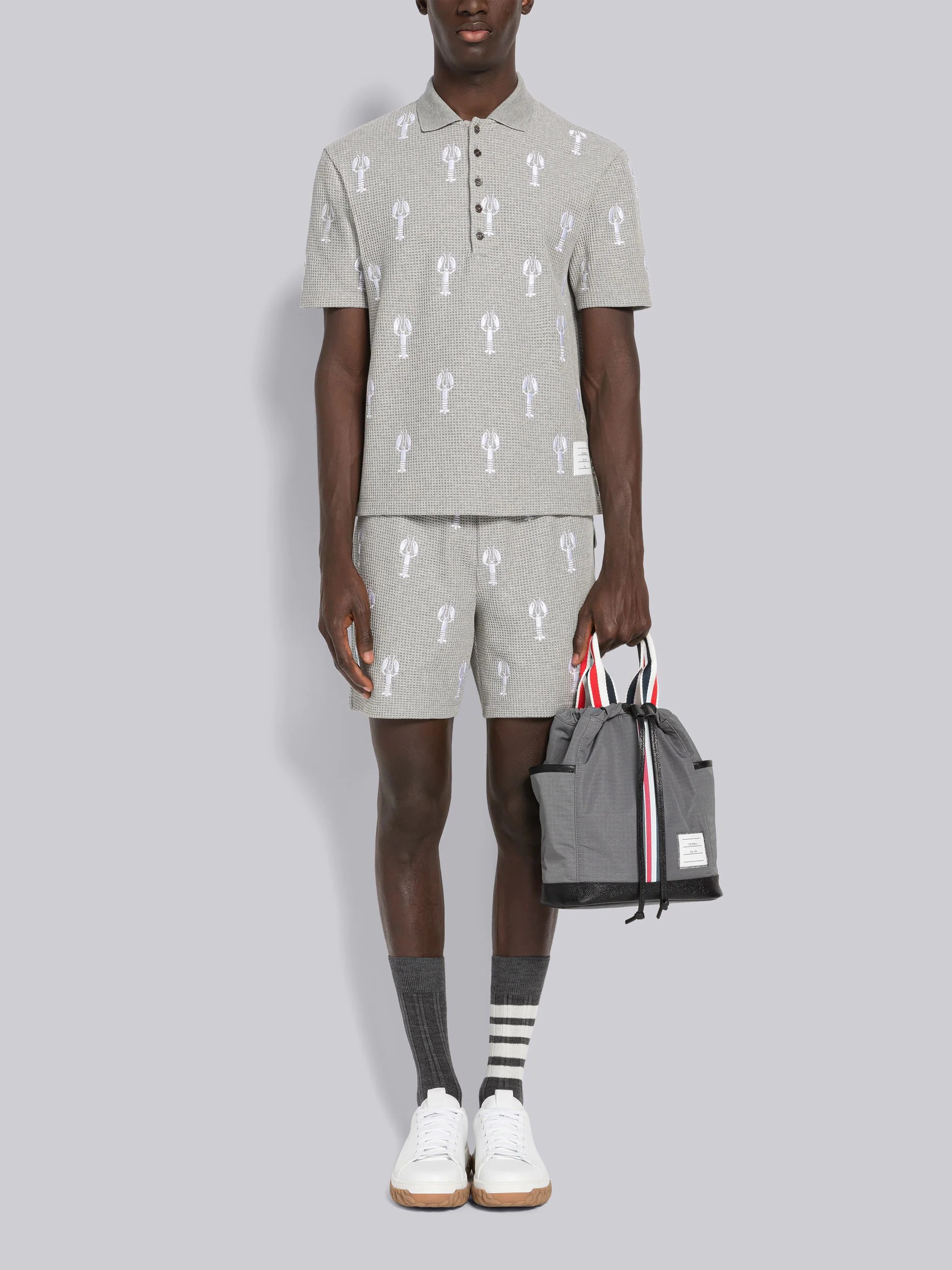 Lobster Mid Thigh Summer Shorts - 4