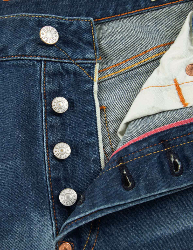 STENCIL GODHEAD DISCHARGED PRINT CROPPED-FIT JEANS #2027 7