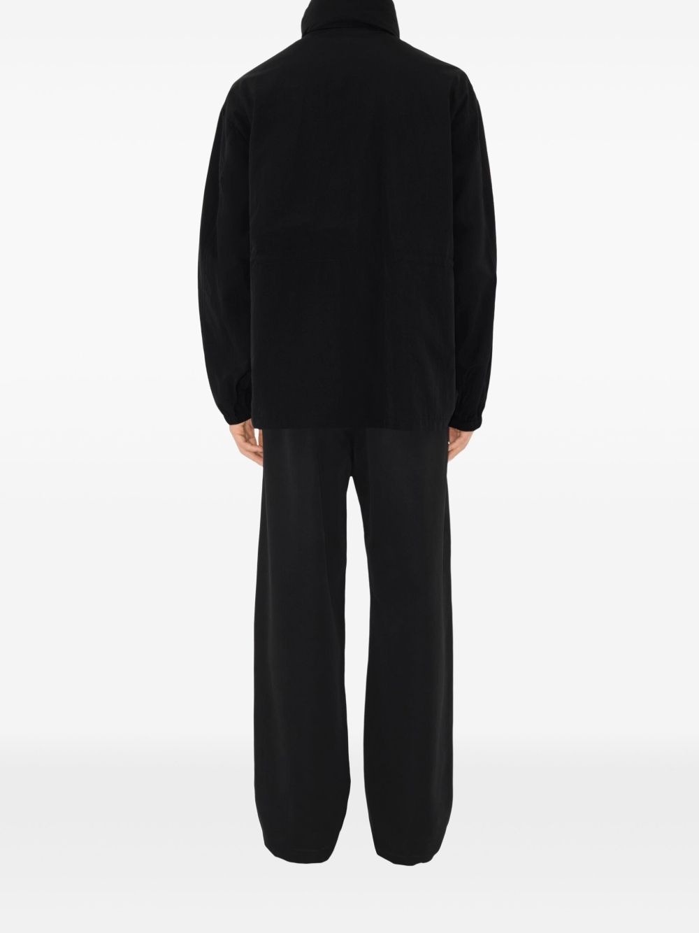 logo-print funnel-neck jacket - 4