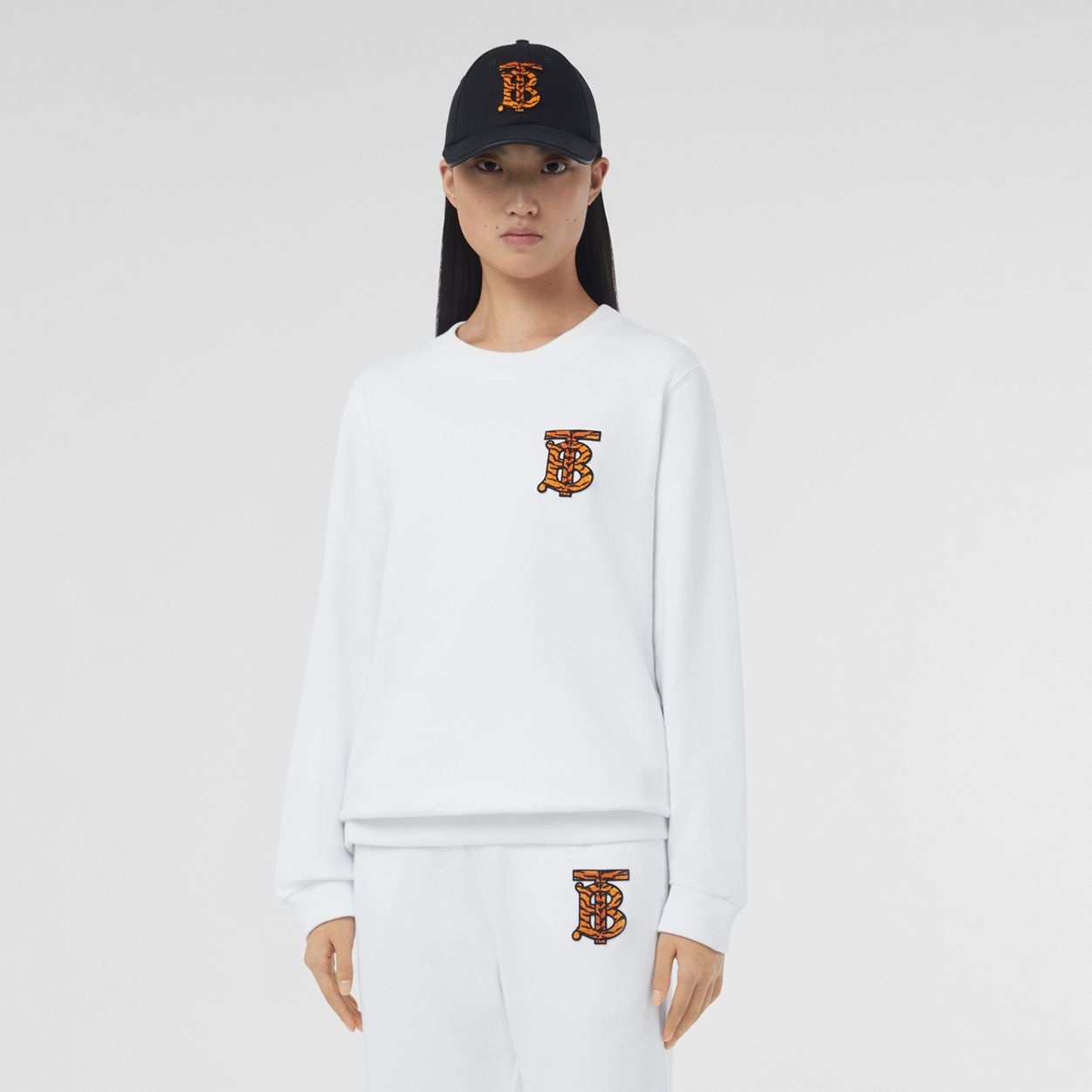 Monogram Motif Cotton Oversized Sweatshirt - 2