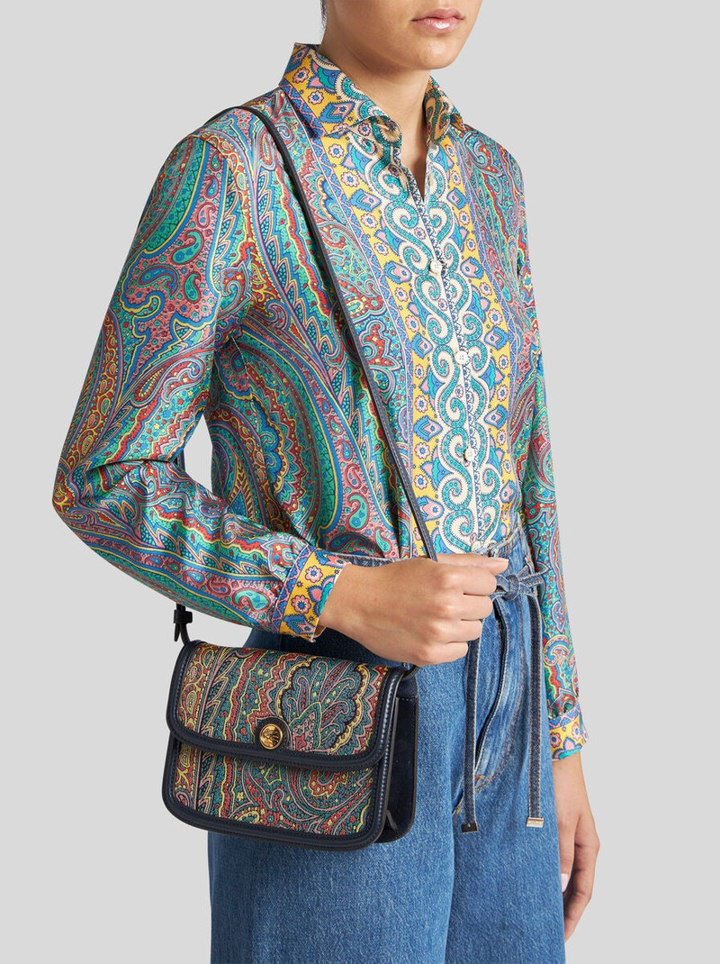 Etro SMALL BAG WITH MULTICOLOURED PAISLEY MOTIF outlook