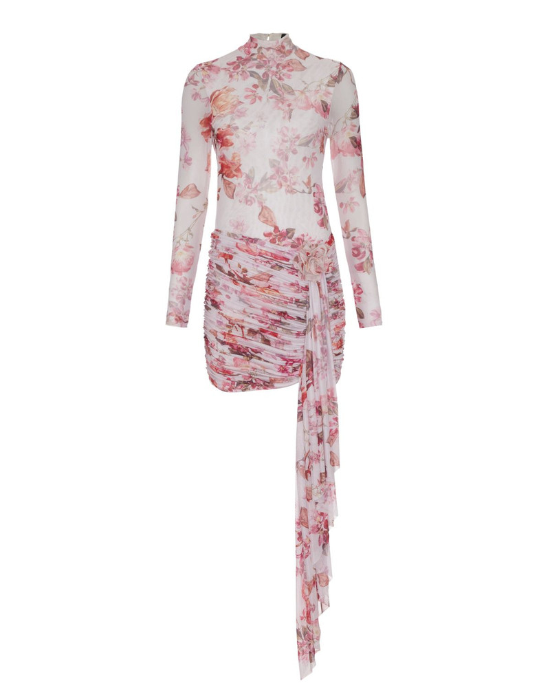 Floral Haze Stretch Tulle Mini Dress 3