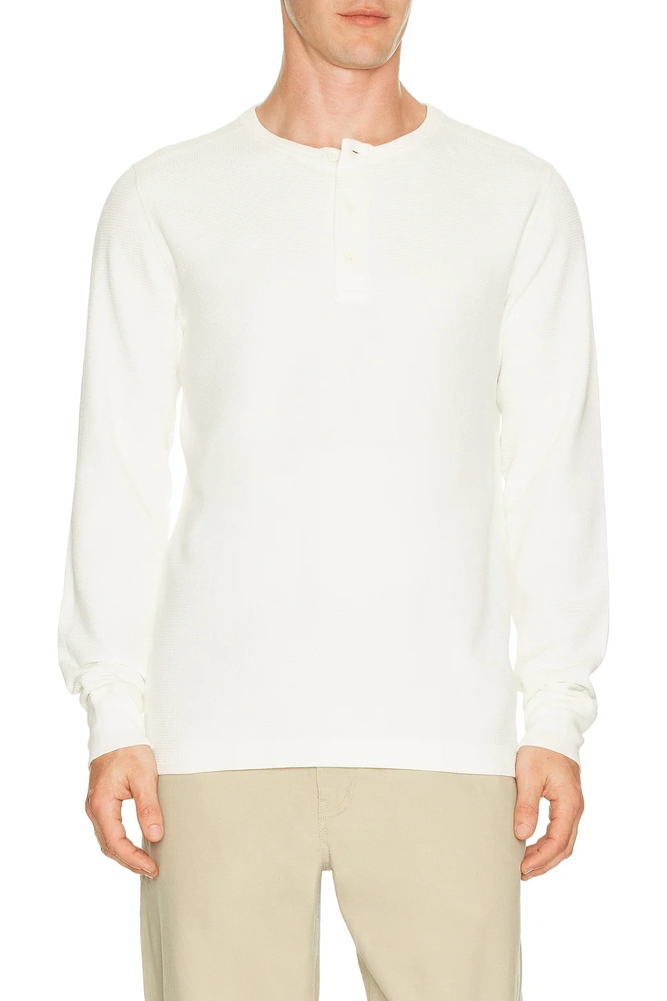 Lightweight Waffle Standard Henley - 1