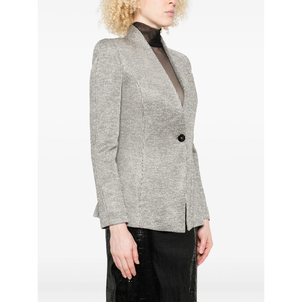 Giorgio Armani Neutrals Jackets - Blazers Women - 2