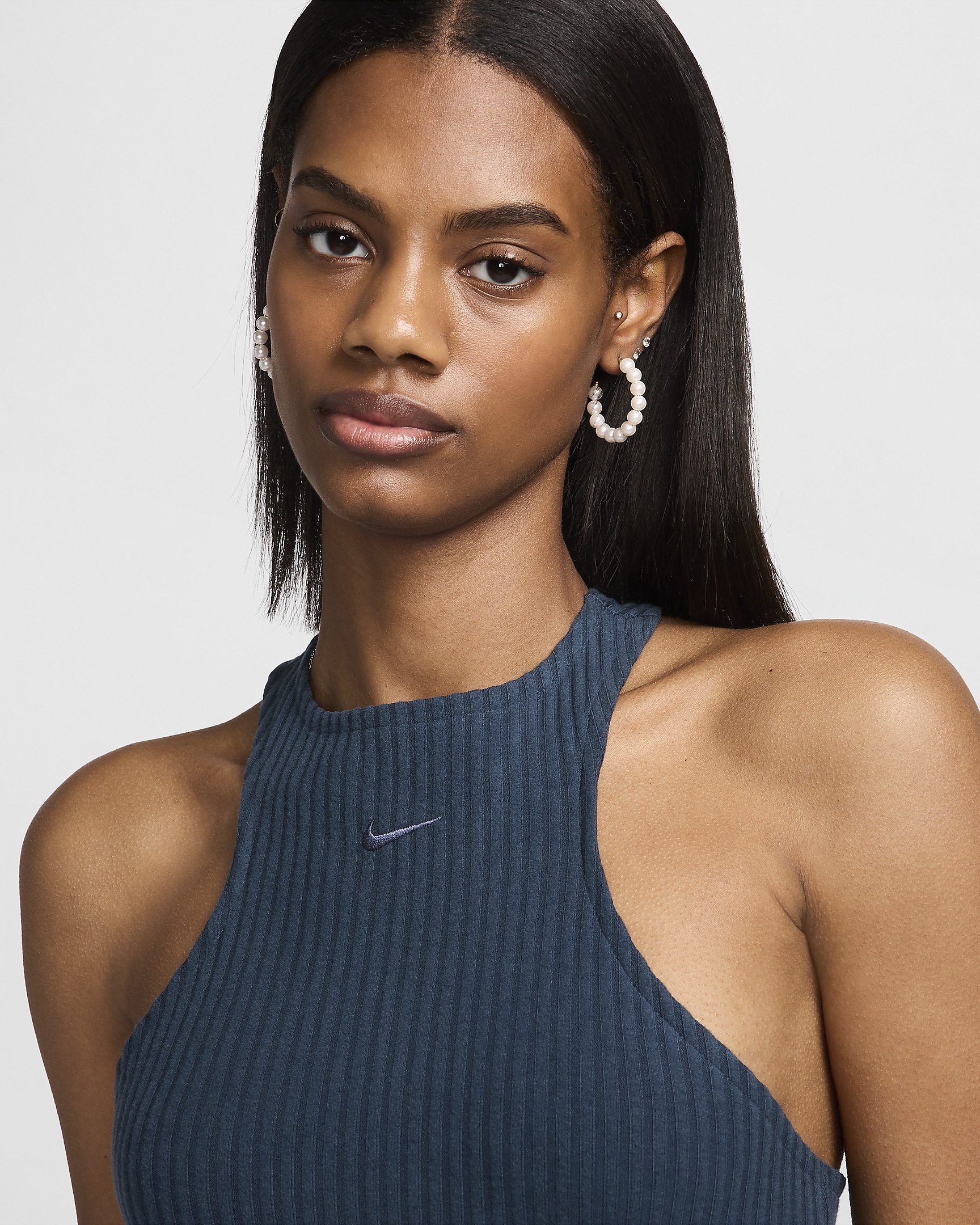 Nike Sportswear Chill Rib Women's Slim Sleeveless Midi Dress - 3