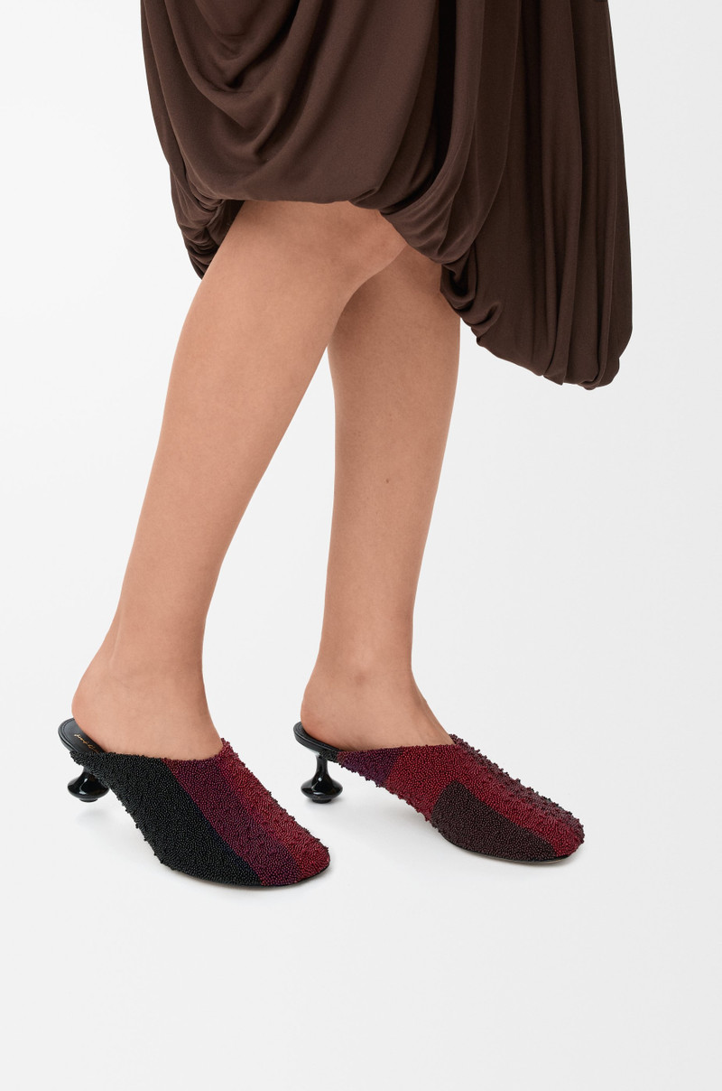 Loewe Toy mule in embroidered canvas outlook